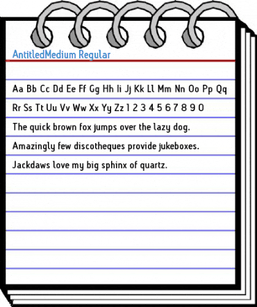 AntitledMedium Regular Font