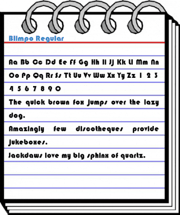Blimpo Regular Font