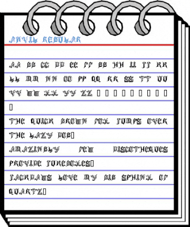 ANVIL Regular Font