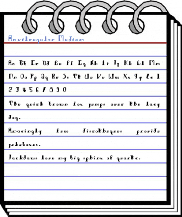 Anvilregular Medium Font