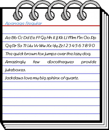 Apanage Regular Font