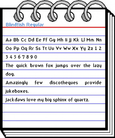 Blindfish Regular Font
