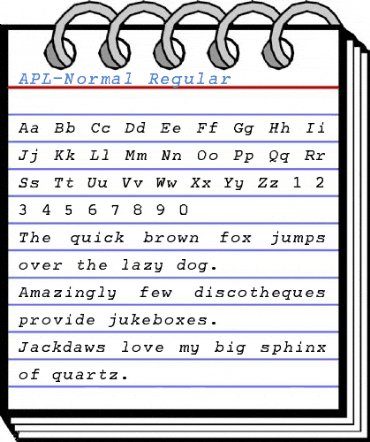 APL-Normal Regular Font