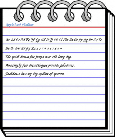 AppleSeed Medium Font