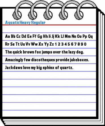 AquaticHeavy Regular Font