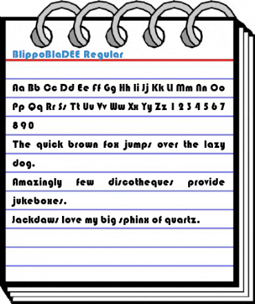 BlippoBlaDEE Regular Font