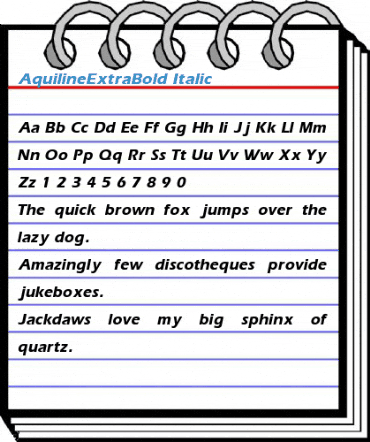 AquilineExtraBold Font