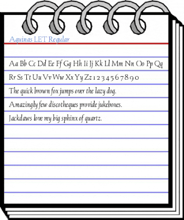 Aquinas LET Regular Font