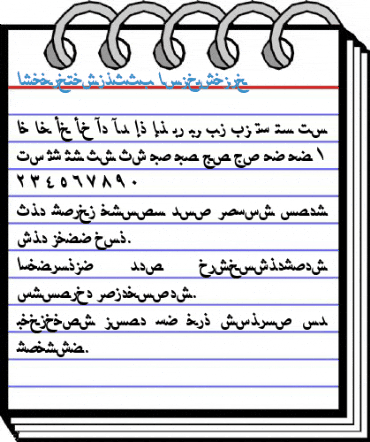 ArabicNaskhSSK BoldItalic Font