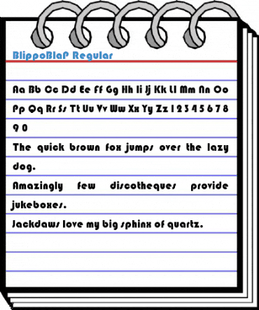 BlippoBlaP Regular Font