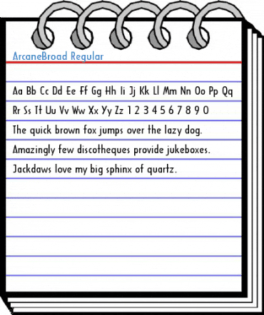 ArcaneBroad Regular Font