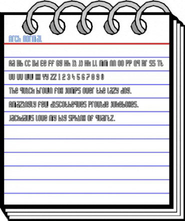 Arch Normal Font