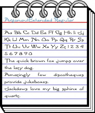 ArgonautExtended Regular Font