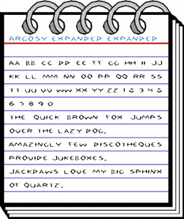 Argosy Expanded Expanded Font