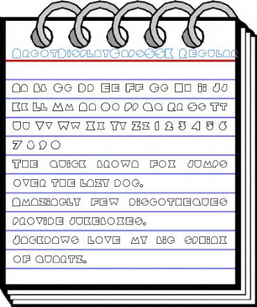 ArgotDisplayCapsSSK Regular Font
