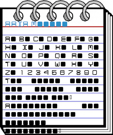 ARIA Medium Font