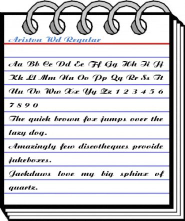 Ariston Wd Regular Font