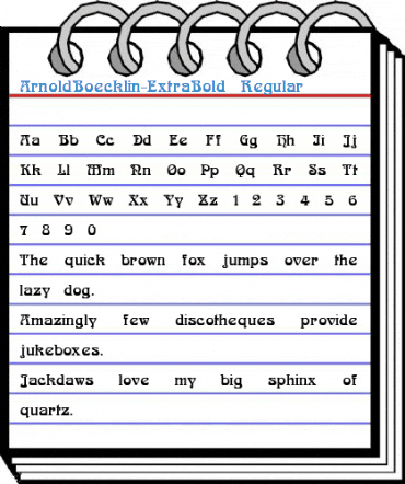 ArnoldBoecklin-ExtraBold Regular Font
