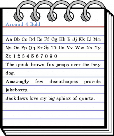 Around 4 Bold Font