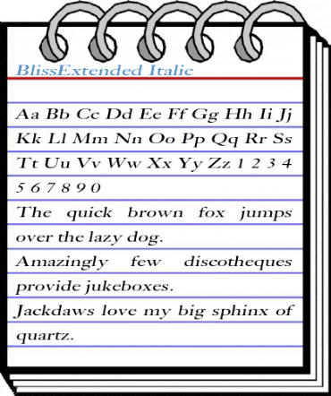 BlissExtended Font