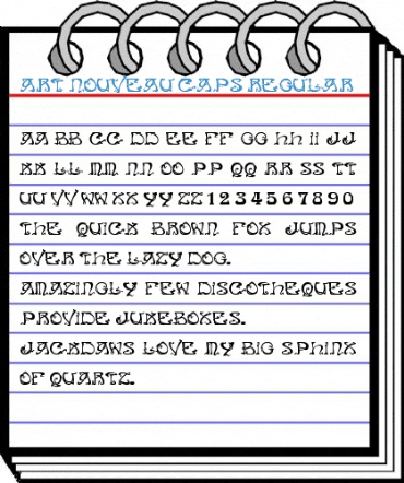 Art Nouveau Caps Regular Font