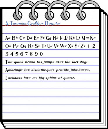 ArTarumianGrqiNor Regular Font