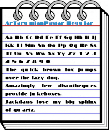 ArTarumianPastar Regular Font
