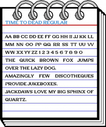 Time to Dead Regular Font