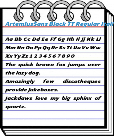 ArtemiusSans Black TT Font