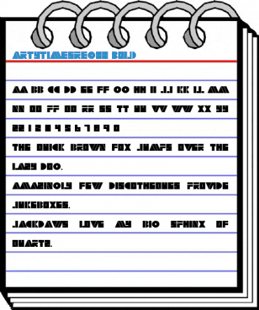 ArtyTimesReg52 Bold Font