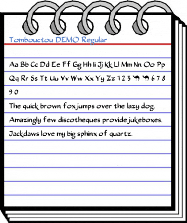 Tombouctou DEMO Regular Font