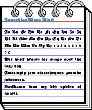 AsgardianWars Black Font