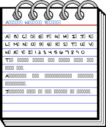 Ashley's Writing Regular Font