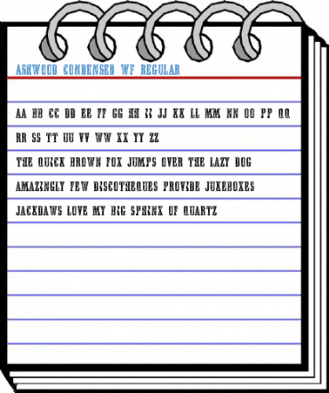 Ashwood Condensed WF Regular Font