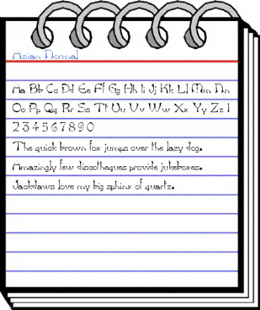 Asian Normal Font