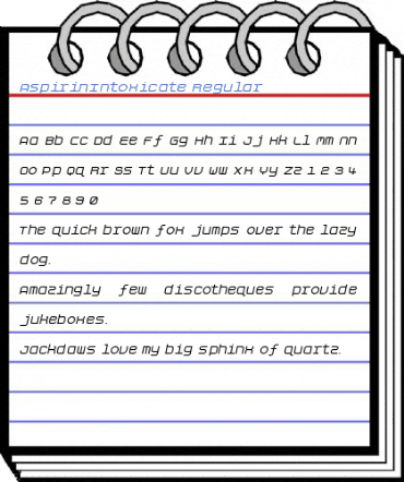 AspirinIntoxicate Regular Font