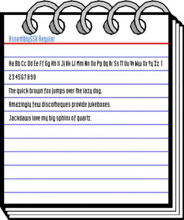 AssemblySSK Regular Font