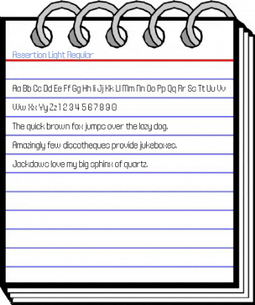 Assertion Light Regular Font