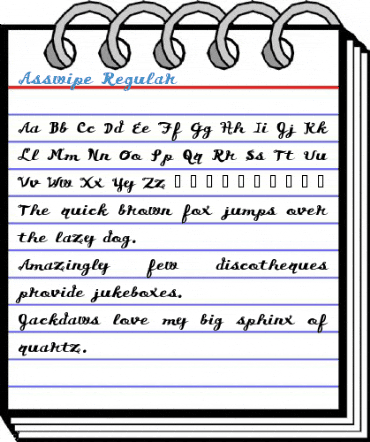 Asswipe Regular Font