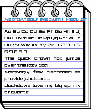 AstraAfsb07MediumT Regular Font