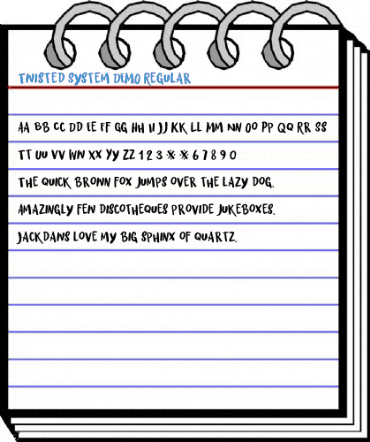 Twisted System DEMO Regular Font