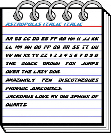 Astropolis Italic Italic Font