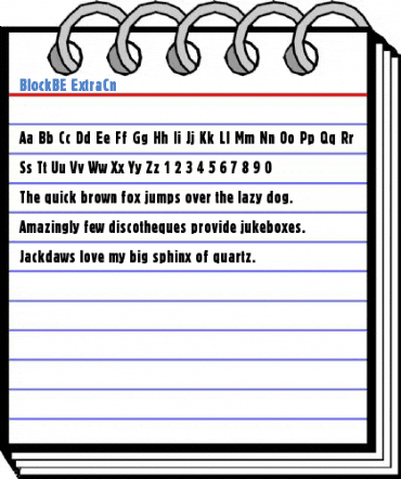 BlockBE ExtraCn Font