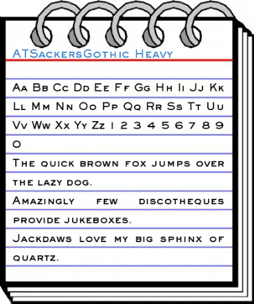 ATSackersGothic Heavy Font