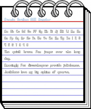 Ataxia Outline BRK Regular Font
