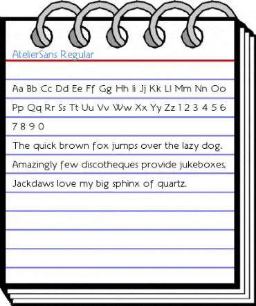 AtelierSans Regular Font