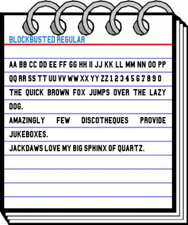 Blockbusted Regular Font
