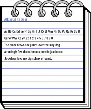 AtkinsCd Regular Font