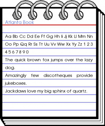 Atlanta Book Font