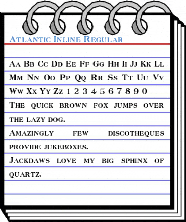 Atlantic Inline Regular Font